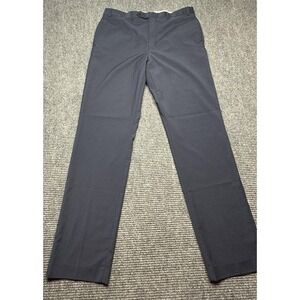 Ralph Lauren Pants Mens 36x34* Blue Slim Fit Dress Trousers Stretch Plaid Modern